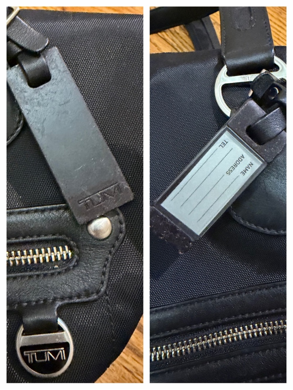 Tumi Ballistic Nylon with Leather Trim Duffle Weekender Bag - Picture 11 of 16